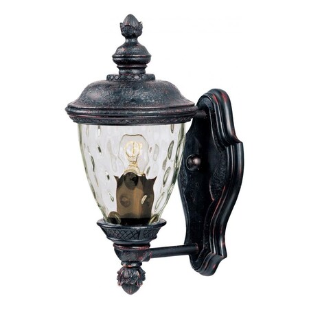 Maxim One Light Oriental Bronze Water Glass Glass Wall Lantern 40495WGOB
